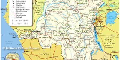 Karta Demokratske Republike Kongo